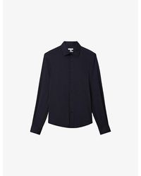 Reiss - Voyager Long-Sleeved Stretch-Woven Shirt - Lyst