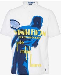 Polo Ralph Lauren - X Wimbledon Graphic-print Cotton-piqué Polo Shirt - Lyst