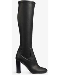LK Bennett - Marlowe Knee-high Faux-leather Heeled Boots - Lyst