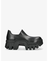 Balenciaga - Bulldozer Lug-sole Leather Derby Shoes - Lyst