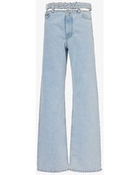 Y. Project - Evergreen-waist Wide-leg Organic-denim Jeans - Lyst