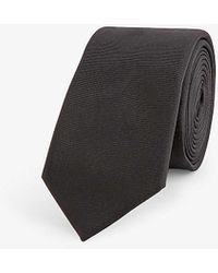 Givenchy - Logo-placket Narrow Silk Tie - Lyst