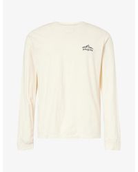 Patagonia - Cloud Crag Logo-Print Cotton T-Shirt - Lyst