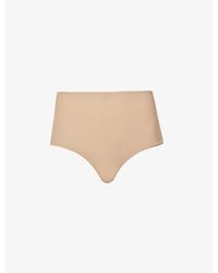 Skims - Fits Everybody High-Rise Stretch-Jersey Thong - Lyst