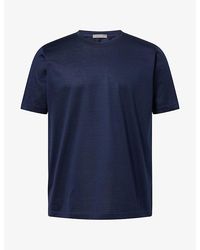 Corneliani - Crew-Neck Mercerized Cotton T-Shirt - Lyst