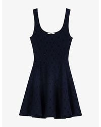 Maje - Embellished Jacquard Mini Dress - Lyst