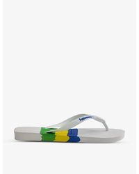 Havaianas - Brazil Tech Rubber Flip-Flops - Lyst