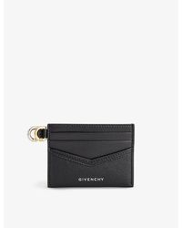 Givenchy - Voyou Brand-print Leather Card Holder - Lyst