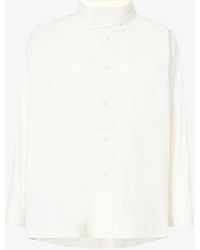 Issey Miyake - Shaped Membrane Relaxed-fit Woven Shirt - Lyst