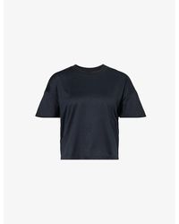 Vuori - Energy Brand-patch Boxy-fit Stretch-jersey T-shirt - Lyst