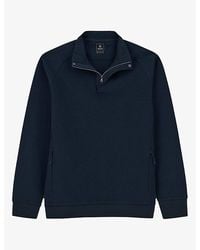 BOGGI - Half-Zip Stretch-Cotton Sweatshirt - Lyst