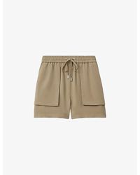Reiss - Isador Elasticated-waist Relaxed-fit Woven Shorts - Lyst