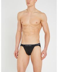 Calvin Klein Pack Of Two Pro Air Classic-fit Microfibre Briefs - Black
