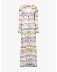 Missoni - Zig-Zag Metallic Knitted Cover-Up - Lyst