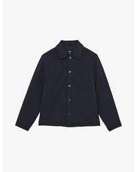 Reiss - Parker Patch-Pocket Stretch-Nylon Overshirt - Lyst