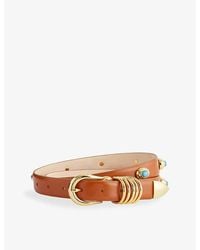 DEHANCHE - Hollyhock Stone-Embellished Leather Belt - Lyst