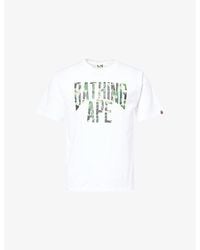 A Bathing Ape - Abc Camo Nyc Logo Cotton-Jersey T-Shirt - Lyst