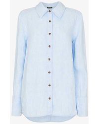 Whistles - Relaxed-fit Long-sleeved Linen Shirt - Lyst
