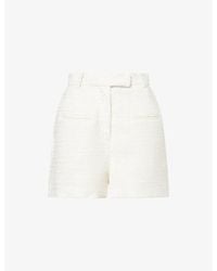 Odd Muse - High-Waist Tailored Bouclé Shorts - Lyst