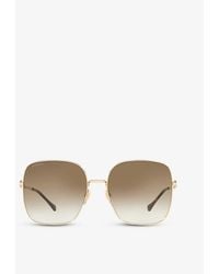 Gucci - gg0879s Square-frame Glass And Metal Sunglasses - Lyst