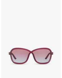 Tom Ford - Tr001753 Fernanda Butterfly-frame Injected Sunglasses - Lyst