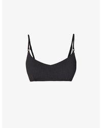 Seafolly - Sea Dive Textured Bralette Bikini Top - Lyst