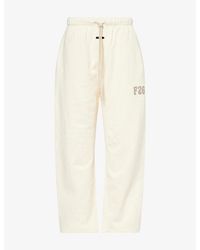 Fear Of God - Classic-Fit Logo-Embroidered Cotton-Fleece Jogging Bottoms - Lyst