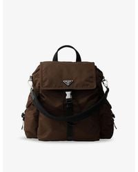 Prada - Re Nylon Explore Woven Backpack - Lyst
