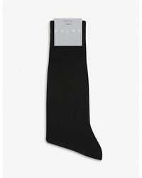 FALKE - No.4 Silk-Blend Socks - Lyst