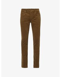 PAIGE - Lennox Slim-fit Tapered-leg Cotton-blend Jeans - Lyst