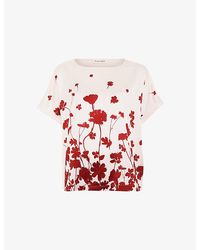 Phase Eight - Petite Marion Floral Woven Top - Lyst