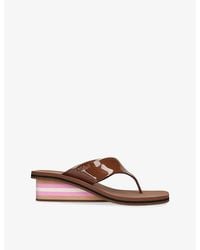 Chloé - Swimming Cool Thong Leather Sandals - Lyst