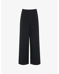 Whistles - Wide-Leg High-Rise Stretch-Woven Trousers - Lyst