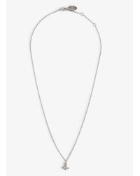 Vivienne Westwood - London Orb Silver-tone Brass And Cubic Zirconia Pendant Necklace - Lyst
