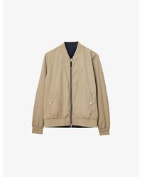 AllSaints - Bassett Stand-Collar Reversible Cotton-Blend Jacket - Lyst