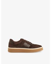 Reiss - Lizzie Suede Low-Top Trainers - Lyst