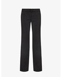 Reformation - Cherie Mid-rise Straight-leg Stretch-woven Trousers - Lyst