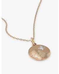 La Maison Du Couturier - Skydiamond Elemental Water 14Ct And 0.068Ct Lab-Grown Diamond Pendant Necklace - Lyst
