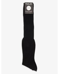Pantherella - Cotton Ribbed Knee-High Socks - Lyst