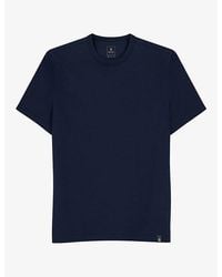 BOGGI - Crewneck Short-Sleeve Stretch Cotton-Blend T-Shirt - Lyst