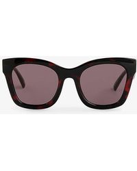 Le Specs - Showstopper Cat-eye Acetate Sunglasses - Lyst