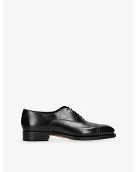Santoni - Adrian Leather Oxford Shoes - Lyst