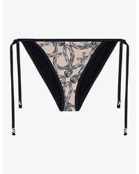 Loewe - X Paula's Ibiza Anagram Tie-Side Bikini Bottoms - Lyst