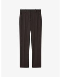 JOSEPH - Coleman Slim-Fit Straight-Leg Stretch-Gabardine Trousers - Lyst