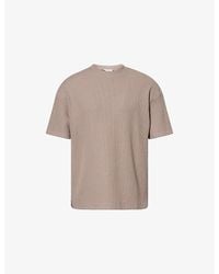 Arne - Waffle Relaxed Woven T-Shirt - Lyst