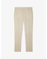 The Kooples - Tapered-Leg Slim-Fit Wool Trousers - Lyst
