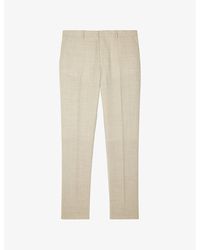 The Kooples - Tapered-Leg Slim-Fit Wool Trousers - Lyst