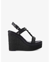 Carvela Kurt Geiger - Sorella Rope Wedge Sandals - Lyst