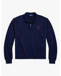 Polo Ralph Lauren - Logo-Embroidered Cotton Polo Sweatshirt - Lyst