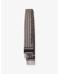 Loewe - Branded Wool And Cashmere Scarf - Lyst